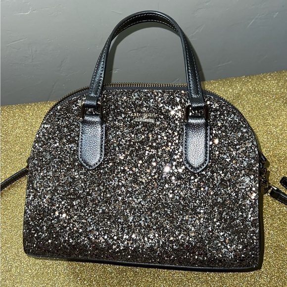 kate spade Handbags - NWOT Kate Spade Chunky Glitter Dome Crossbody Satchel